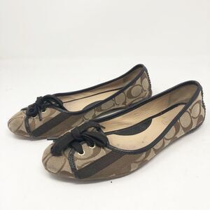 COACH | Janelle Brown Signature Slip On Ballet Flats Women’s Size 6.5
